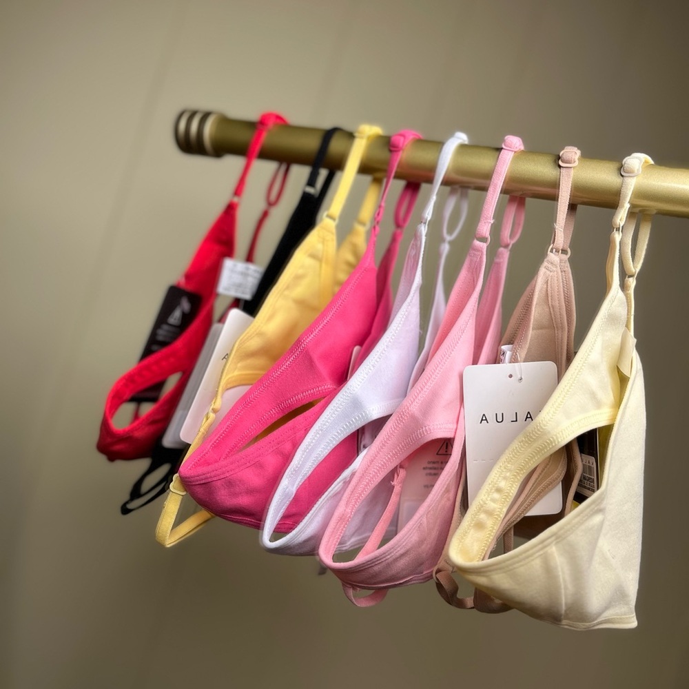 Set of 5 Thongs cotton various colors